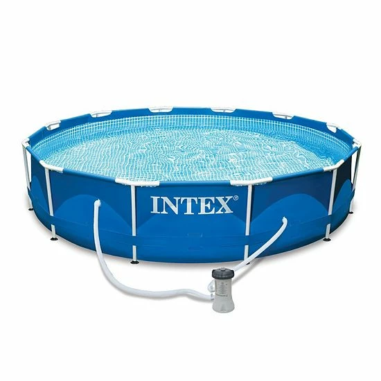 Intex 12x2.5 Ft Metal Frame Pool w/ Intex Swimming Pool Filter Pump System Intex 12x2.5 Ft Metal Frame Pool W/ Intex Swimming Pool Filter Pump System -Intex Shop unnamed file 1076