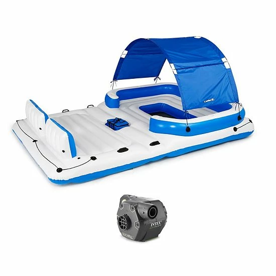 Intex 120 V Quick Fill Cordless Inflatable Air Pump And Bestway Floating Island - Image 2