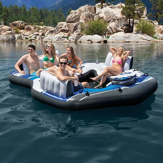 Intex 57272EP Adult 5 Seat Inflatable Island Lounge & 43105E 6 Person Pool Raft Intex 57272EP Adult 5 Seat Inflatable Island Lounge & 43105E 6 Person Pool Raft -Intex Shop unnamed file 1240
