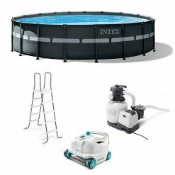 Intex 18' X 52" Ultra XTR Above Ground Pool Set W/ Pump Bundle W/ Cleaner Robot