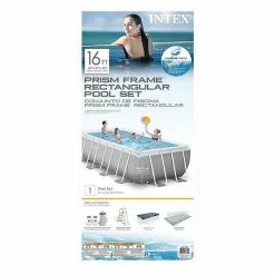 Intex 16ft X 3.5ft Prism Frame Rectangle Pool & Type A Filter Cartridge (6 Pack) -Intex Shop unnamed file 1296