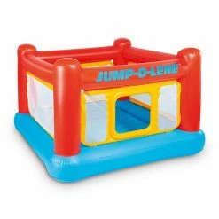Intex Inflatable Jump-O-Lene Playhouse Trampoline Bounce House For Kids Ages 3-6