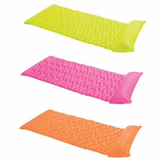Intex Tote 'N Float Wave Mat Floating Swimming Pool Lounger W/ Headrest (2 Pack) 2 Intex Tote 'N Float Wave Mat Floating Swimming Pool Lounger W/ Headrest (2 Pack) - Image 2