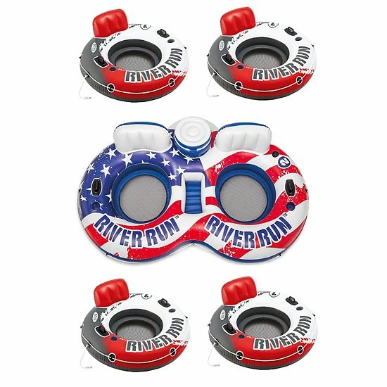 Intex American Flag 2 Person Float w/ River Run 53 Inch Tube, Red (4 Pack) Intex American Flag 2 Person Float W/ River Run 53 Inch Tube, Red (4 Pack) -Intex Shop unnamed file 1382