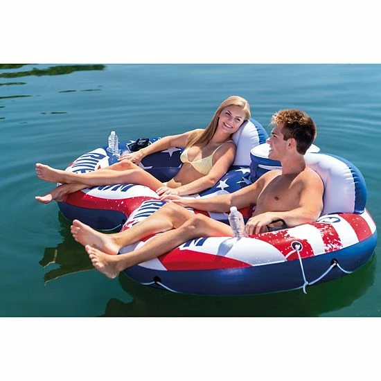 Intex American Flag 2 Person Float w/ River Run 53 Inch Tube, Red (4 Pack) Intex American Flag 2 Person Float W/ River Run 53 Inch Tube, Red (4 Pack) -Intex Shop unnamed file 1385
