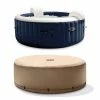 Intex PureSpa 4 Person Inflatable Portable Heated Jet Hot Tub & Cover Package