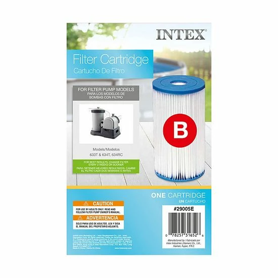 Intex 29005E Swimming Pool Type B Replacement Filter Pump Cartridge, (2 Pack) Intex 29005E Swimming Pool Type B Replacement Filter Pump Cartridge, (2 Pack) -Intex Shop unnamed file 197