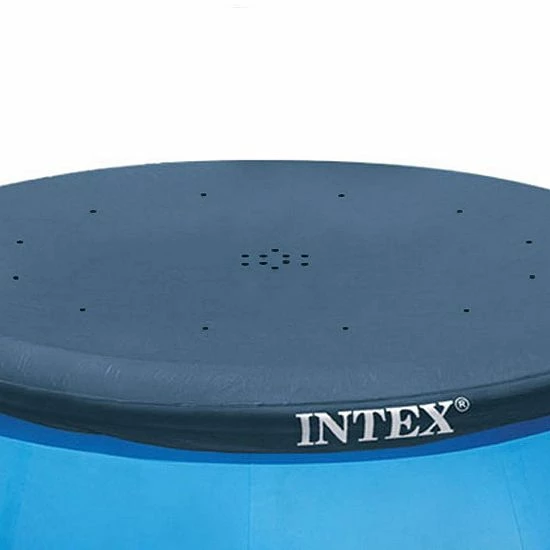 Intex 9.3 Foot Easy Set Above Ground Swimming Pool Debris Vinyl Round Cover - Image 2