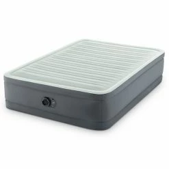 Intex PremAire I Fiber-Tech Elevated Air Mattress Bed With Built-In Pump, Full