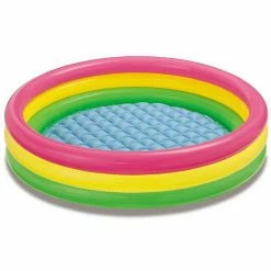 Intex 4ft X 13in Inflatable Sunset Glow Colorful Backyard Kid Play Swimming Pool