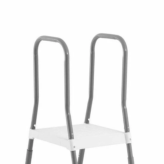 Intex Steel Frame Above Ground Pool Ladder + Protective Swimming Pool Ladder Mat - Image 5