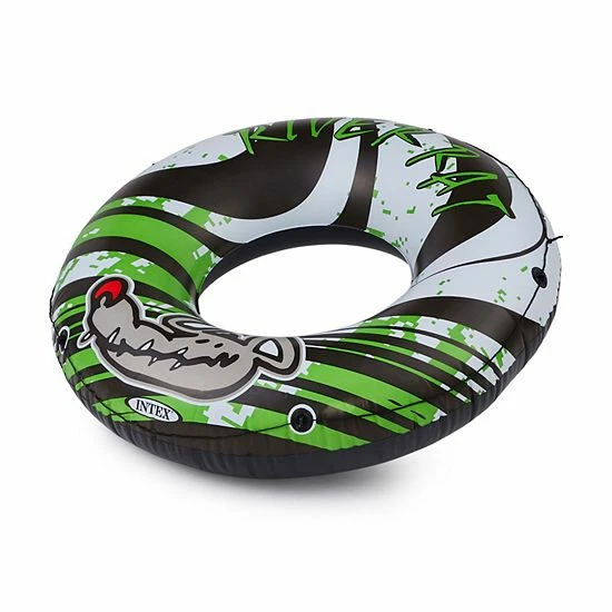 Intex 68209E River Rat 48 Inch Inflatable Lake Towable Floating Tube, Green 1 Intex 68209E River Rat 48 Inch Inflatable Lake Towable Floating Tube, Green