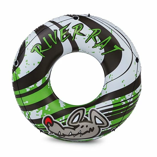 Intex 68209E River Rat 48 Inch Inflatable Lake Towable Floating Tube, Green 2 Intex 68209E River Rat 48 Inch Inflatable Lake Towable Floating Tube, Green - Image 2