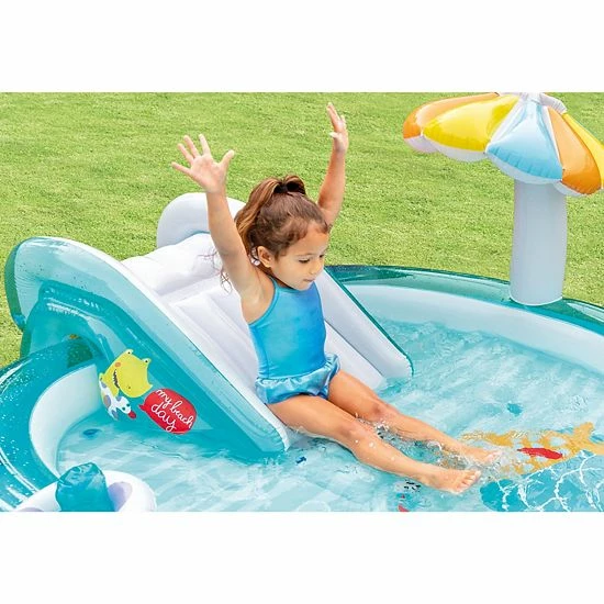 Intex 57165EP Gator Outdoor Inflatable Kiddie Pool Water Play Center with Slide Intex 57165EP Gator Outdoor Inflatable Kiddie Pool Water Play Center With Slide -Intex Shop unnamed file 299