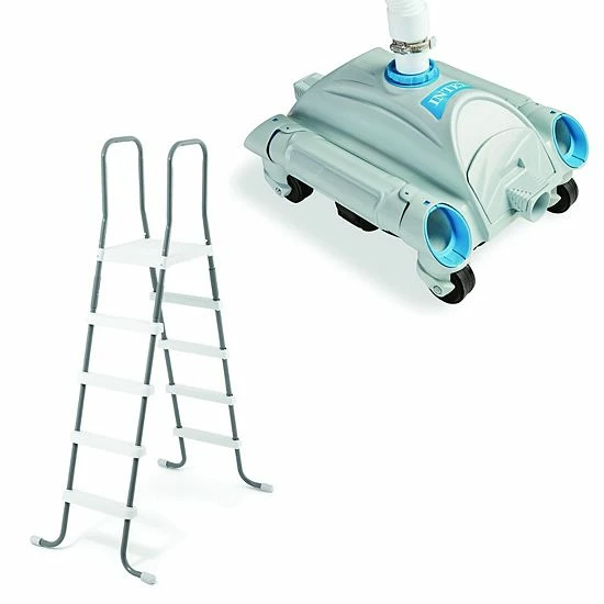 Intex Swimming Pool Ladder For 52" Wall Height Pools & Pool Side Vacuum Cleaner
