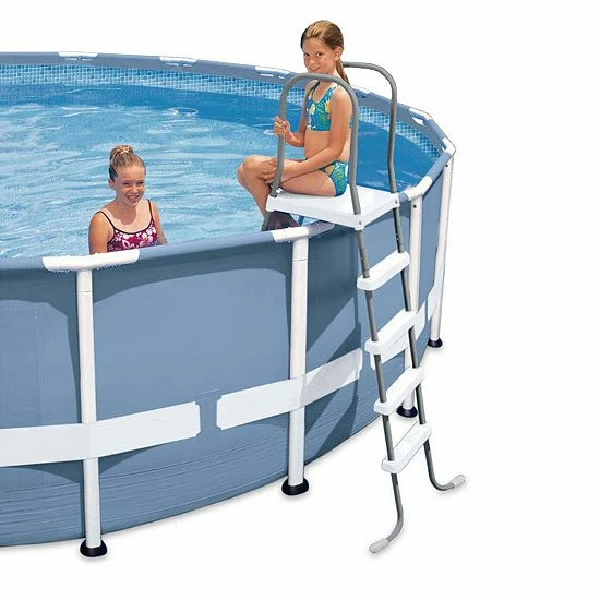 Intex Swimming Pool Ladder For 52" Wall Height Pools & Pool Side Vacuum Cleaner - Image 3