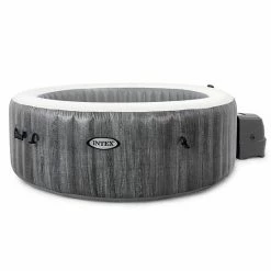 Intex PureSpa Greywood Deluxe 6 Person Hot Tub With 6 Type S1 Filter Cartridges