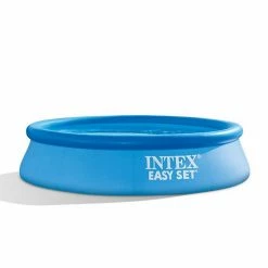 Intex 28106EH 8 X 2 Foot Easy Set Inflatable Circular Vinyl Swimming Pool, Blue