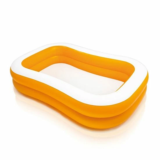 Intex 57181EP 7.5ft X 4.8ft X 18in Mandarin Swim Center Inflatable Pool, Orange 1 Intex 57181EP 7.5ft X 4.8ft X 18in Mandarin Swim Center Inflatable Pool, Orange