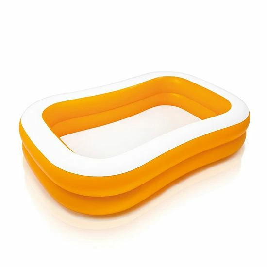 Intex 57181EP 7.5ft X 4.8ft X 18in Mandarin Swim Center Inflatable Pool, Orange 2 Intex 57181EP 7.5ft X 4.8ft X 18in Mandarin Swim Center Inflatable Pool, Orange - Image 2