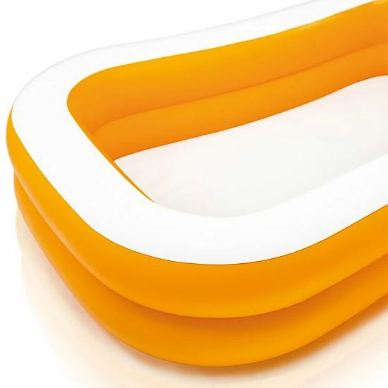 Intex 57181EP 7.5ft X 4.8ft X 18in Mandarin Swim Center Inflatable Pool, Orange 4 Intex 57181EP 7.5ft X 4.8ft X 18in Mandarin Swim Center Inflatable Pool, Orange - Image 4