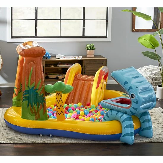 Intex 120V Electric Air Pump & Intex Inflatable Dinosaur Play Center Kids Pool - Image 4
