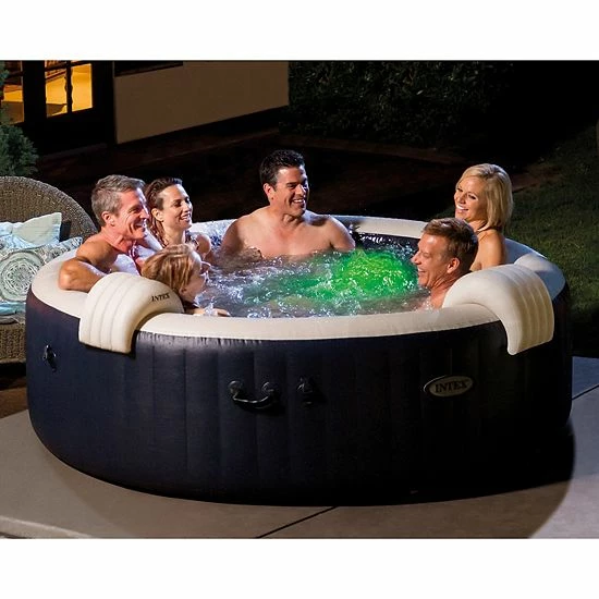 Intex PureSpa Plus Portable Inflatable Hot Tub Bubble Jet Spa W/ Accessory Kit - Image 5