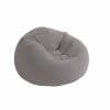 Intex Inflatable Contoured Corduroy Beanless Bag Lounge Chair, Grey