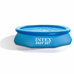 Intex 10ft X 30in Easy Set Inflatable Round Plastic Family Swimming Pool & Pump