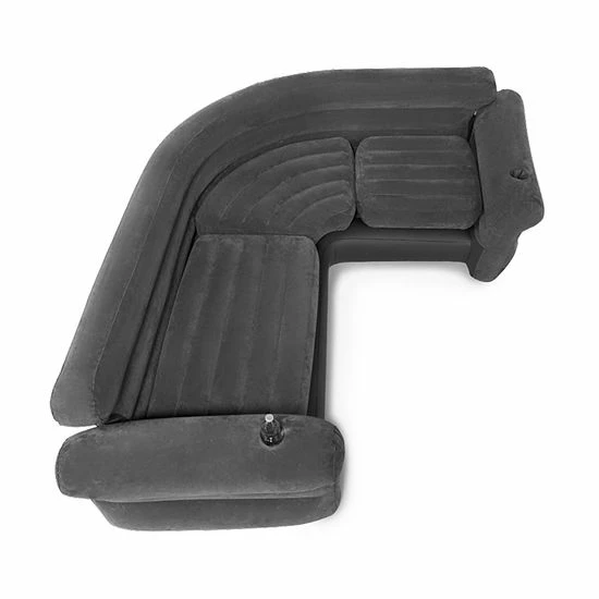 Intex 68575VM Inflatable Indoor Corner Couch Sectional with Cupholders, Gray Intex 68575VM Inflatable Indoor Corner Couch Sectional With Cupholders, Gray -Intex Shop unnamed file 726