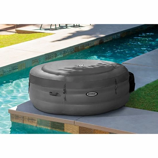 Intex SimpleSpa 4 Person Inflatable Portable Hot Tub W/ Energy Efficient Cover - Image 4