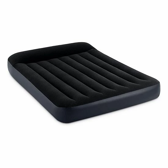 Intex Dura Beam Pillow Rest Standard Classic Air Bed Inflatable Mattress, Full