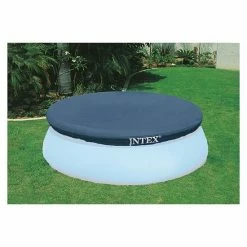 Intex 7.3 Ft Above Ground Swimming Pool Vinyl Round Cover Tarp, No Pool Included -Intex Shop unnamed file 833