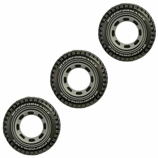 Intex Inflatable 36 Inch Tire Tube Raft Float For Pool Lake Ocean River (3 Pack) 1 Intex Inflatable 36 Inch Tire Tube Raft Float For Pool Lake Ocean River (3 Pack)